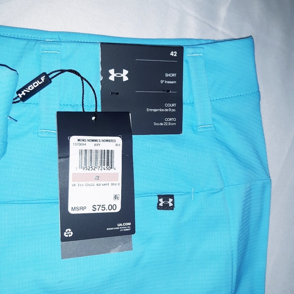 Under Armour Mens Iso Chill Airvent Golf Shorts - Picture 6 of 8
